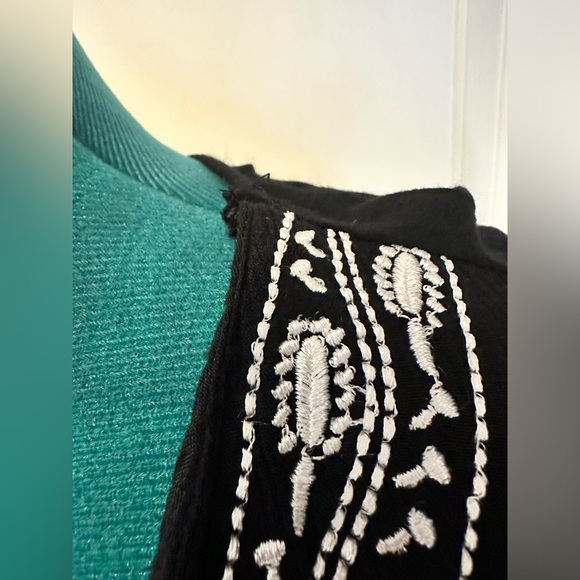 Coral Bay women’s 2X beach tunic 100% viscose rayon black - Picture 5 of 8